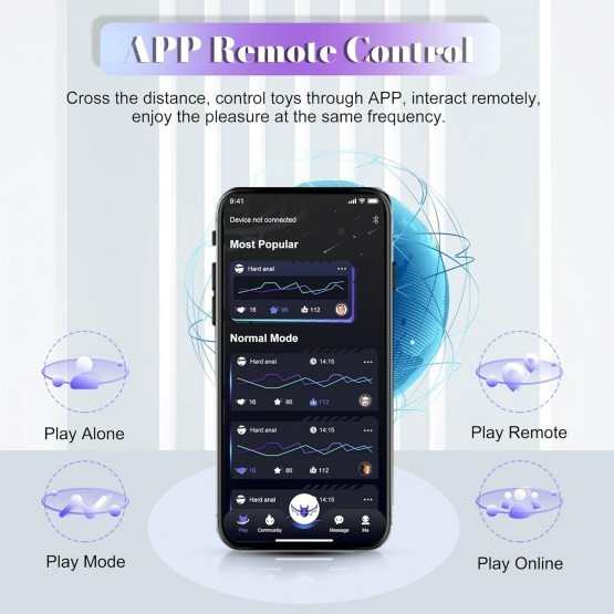 Wildolo APP-Controlled Silicone Dildo, Realistic Premium Vibrator Dildo gallery