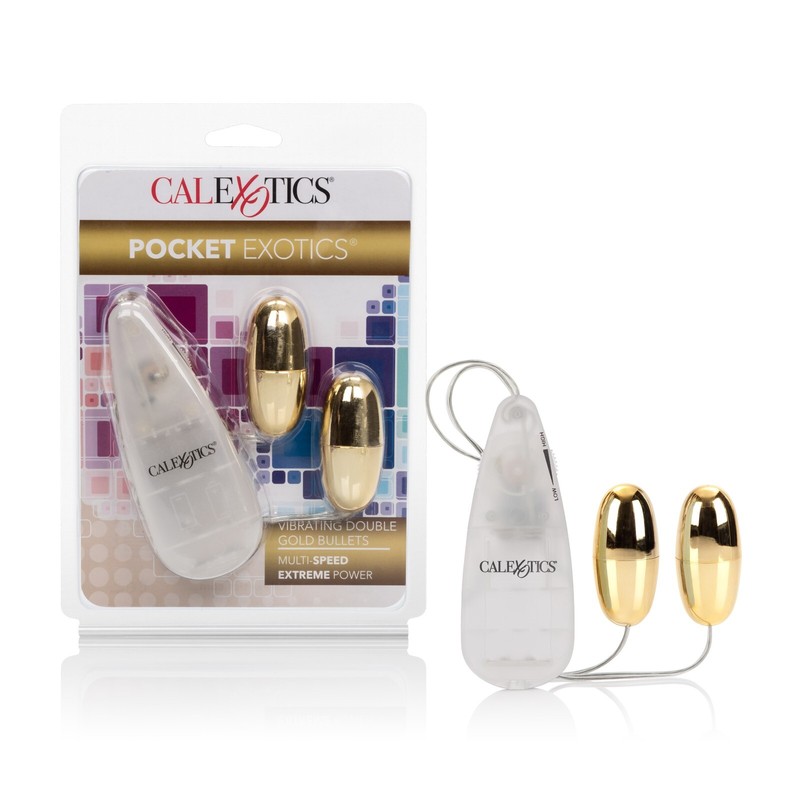 Cal Exotics Pocket Exotics Vibrating Double Gold Bullet Vibe