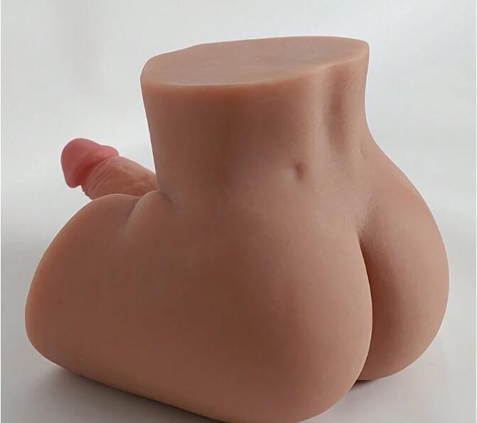 Pocket Pussy Shemale Sex Ass Doll with Penis Vagina Anal Dildo Gay Sex TAN Toys
