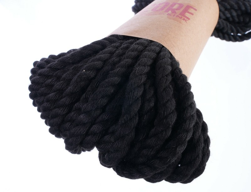 Core by Kink Cotton Rope, 50 Feet, Black gallery