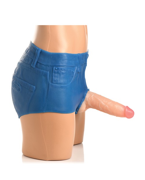 XR Strap U Booty Shorts Silicone Dildo Harness, 6-Inch, Large gallery
