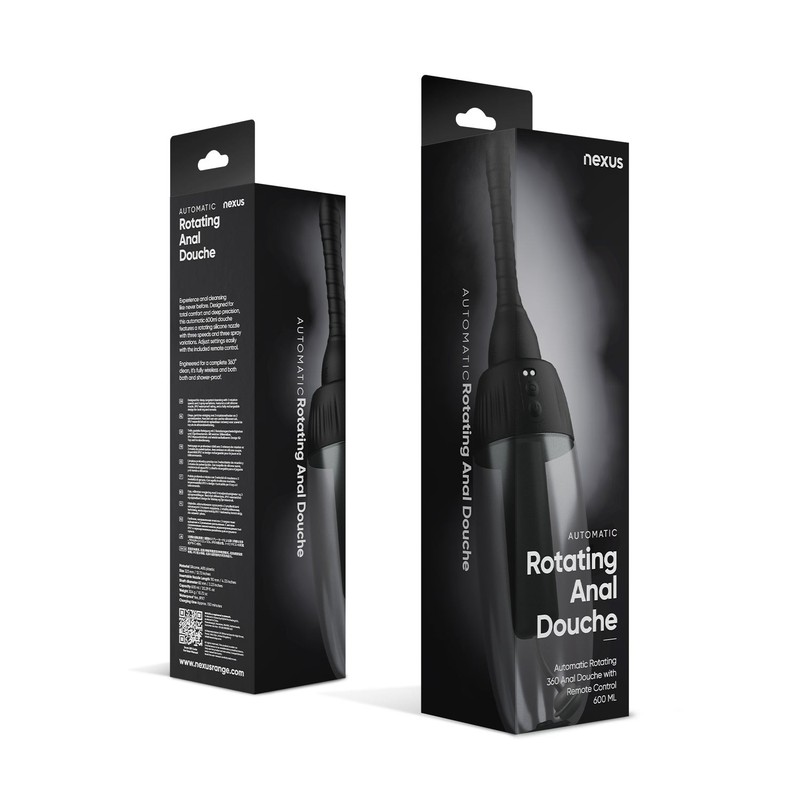Nexus Automatic Rotating 360 Anal Douche Remote Control Rechargeable