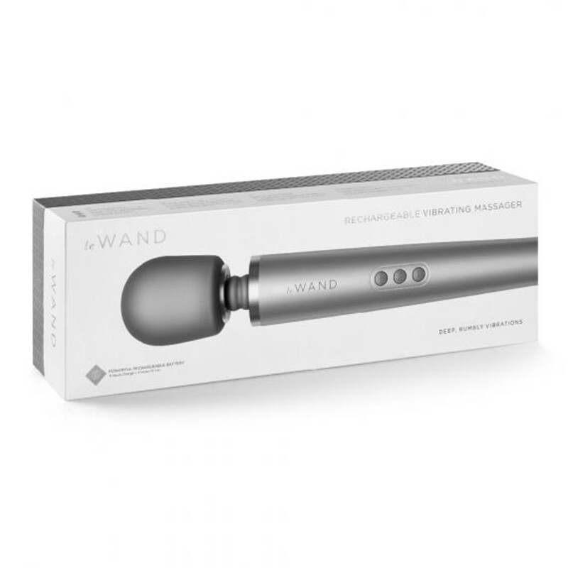 Le Wand Grey Rechargeable Massager Wand Vibrator Rechargeable multi-speed Vibe
