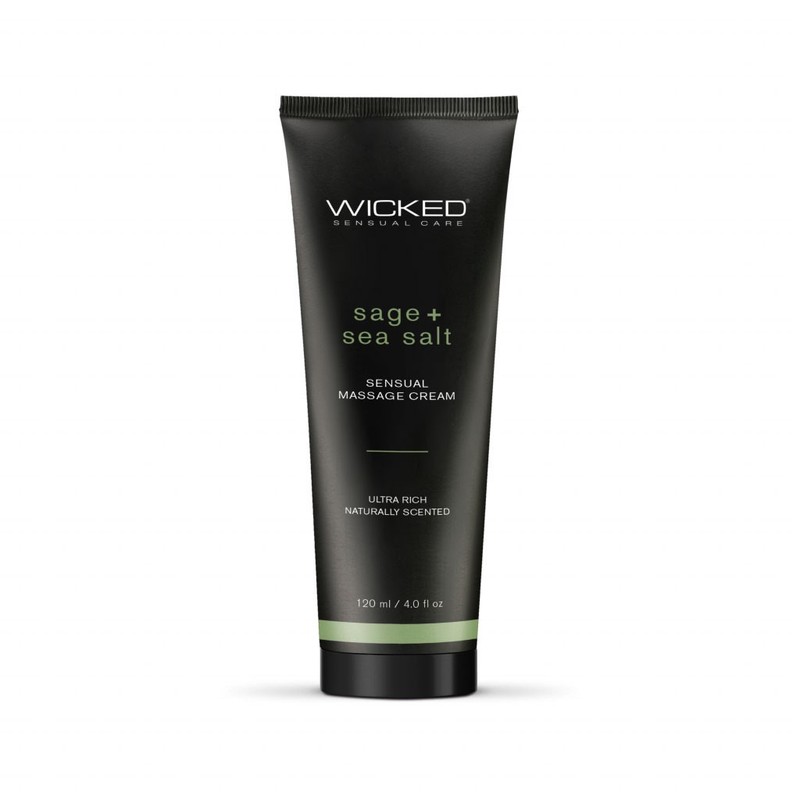Sage and Sea Salt – Scented Sensual Massage Cream – 4 Oz