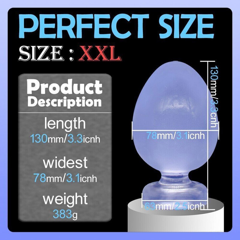 Big Extra Large Silicone-Anal Butt Plug Huge Dildo G-spot for Men-Women-Sex-Toy gallery