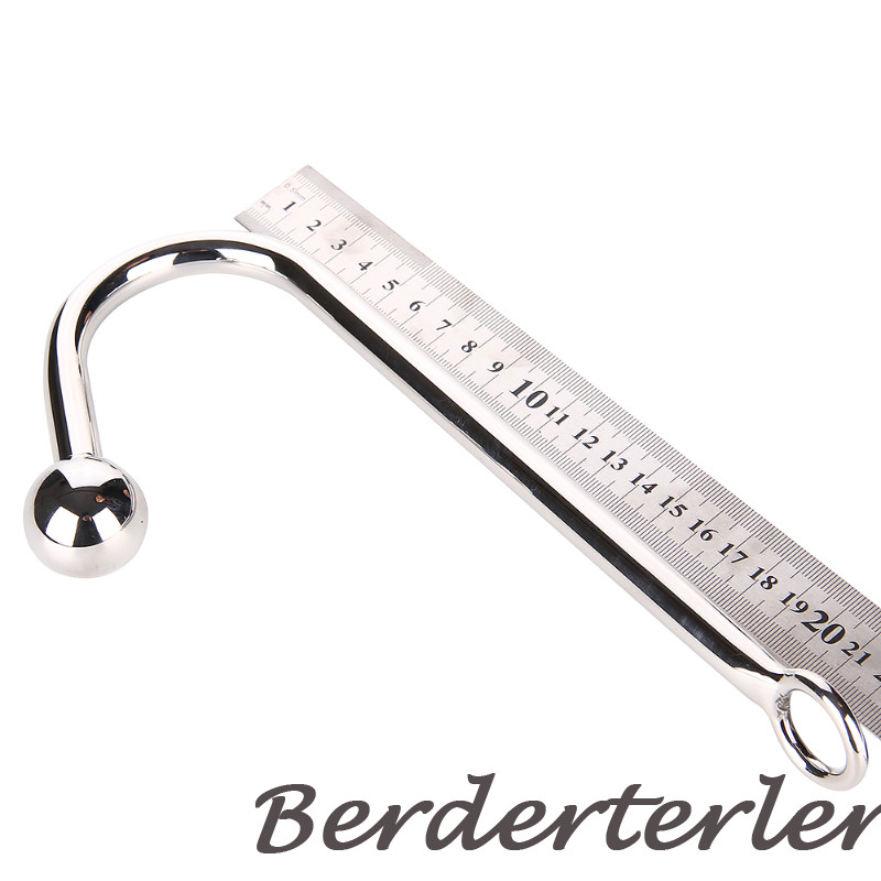 Stainless Steel Anal Plug Anus Hook with Ball Prostate Massager Dilator Sex Toys gallery