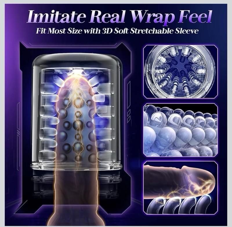 Male Masturbaters Automatic Handsfree Thrusting Cup Rotating Stroker Men Sex Toy gallery