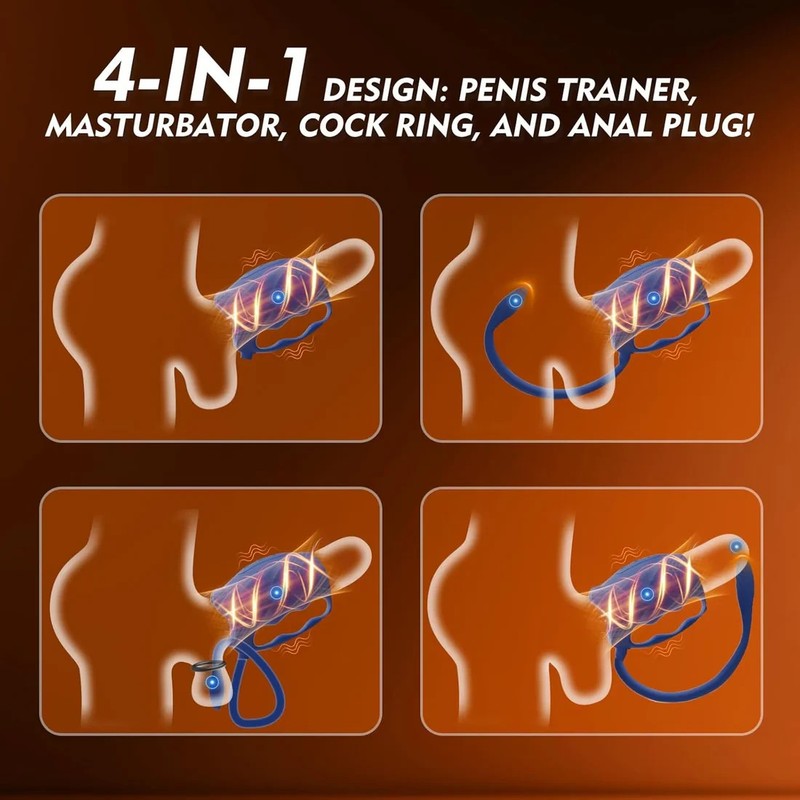 Anal Vibrator Prostate Massager With Cock Ring Sex Toy for Couple Male Anal Plug gallery