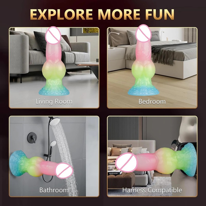 New Monster Huge Fake Penis Dildo Anal Manual Massage Buttplug Sex Toy for Women gallery