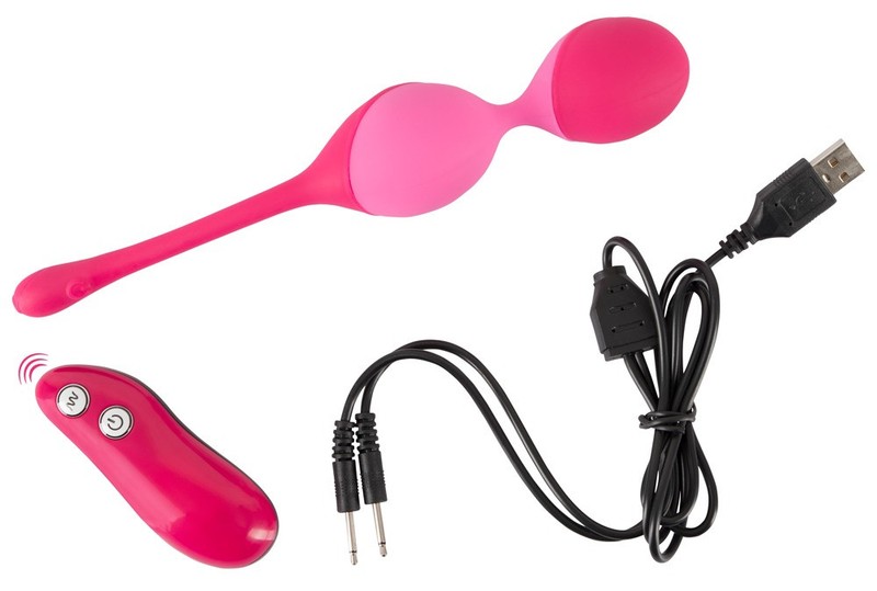 Rechargeable Double Vibrating Balls with Sweet Smile Remote Control gallery