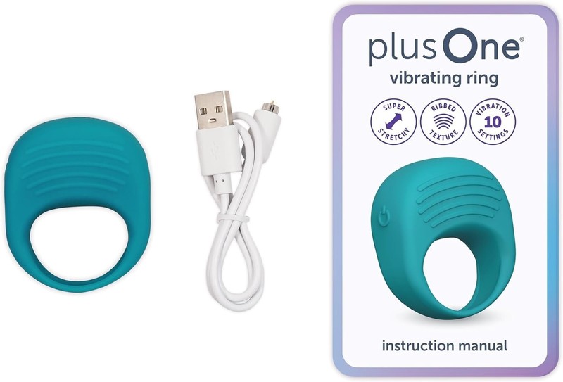 Vibrating Ring for Couples or Individuals, Body-Safe Silicone, Waterproof, US... gallery