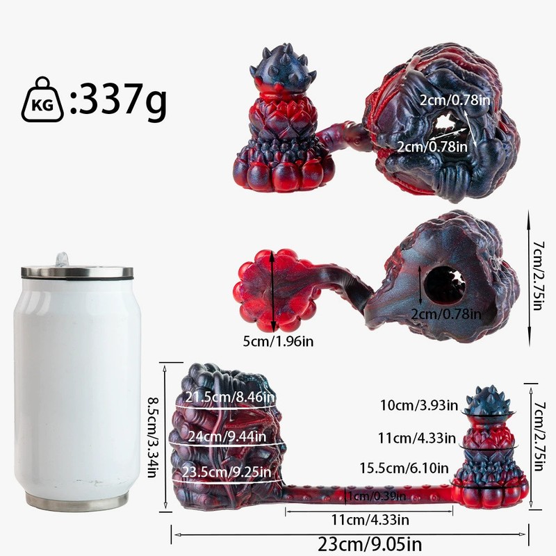 Dual Pleasure Male Stroker Silicone Masturbator & Anal Plug Sex Toys for Men