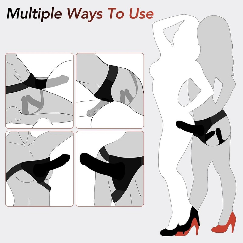 Strap-on Dildo Couple Sex Toys - UTIMI Strap on 3 Removable Realistic Silicone D gallery