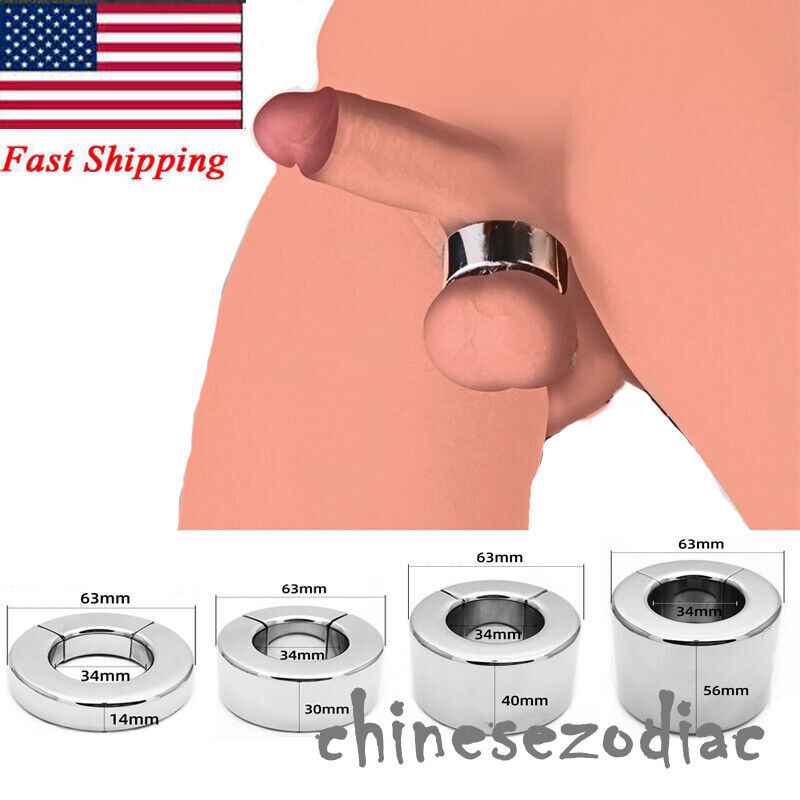 Magnetic Penis Cock Rings Ball Stretcher Strong Stay Harder Erection Orgasm Aid gallery