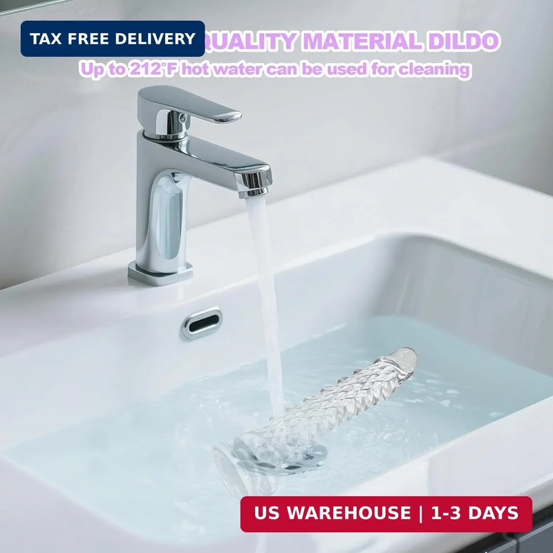 6.3 inch Clear Dragon Dildo with Strong Suction Cup for Hands-Free Play,Realisti gallery