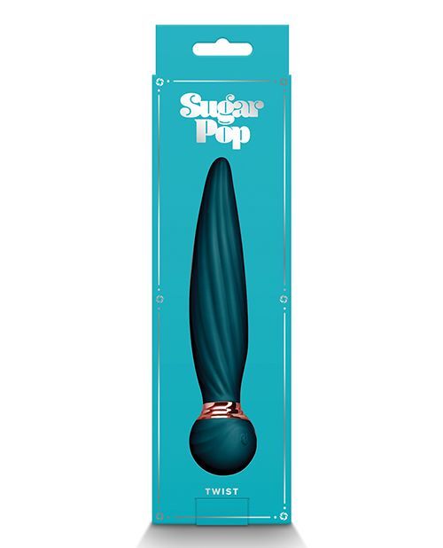 Sugar Pop Twist Bendable Vibe Massage Wand Rechargeable Teal gallery