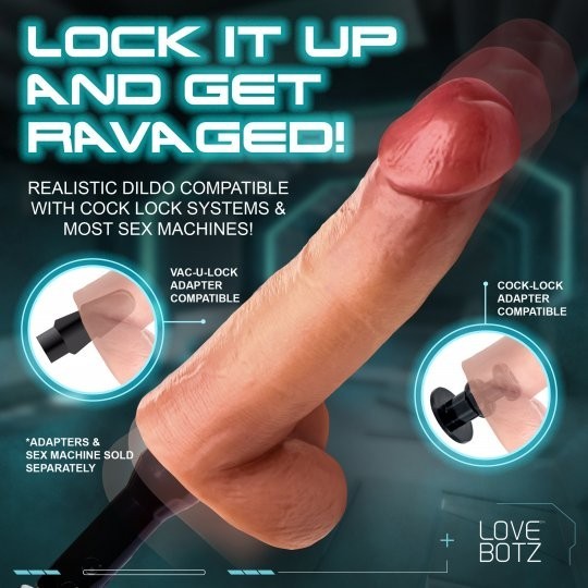 8" Cock Lock Dildo with Balls gallery