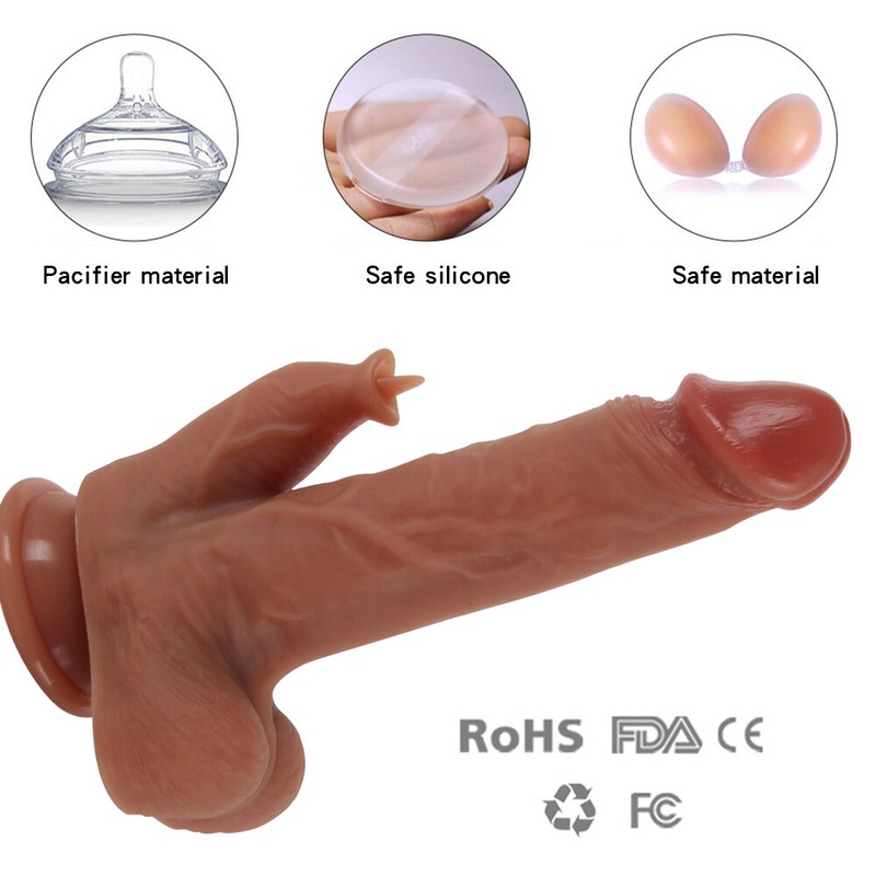 Big Thrusting Dildo Rotation Vibrator G-Spot Heating Suction Cup Sex Toys Women gallery