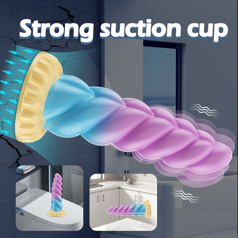 Powerful Vibrating Silicone Dildo Vibrator Remote Control Vagina Anal Sex Toy