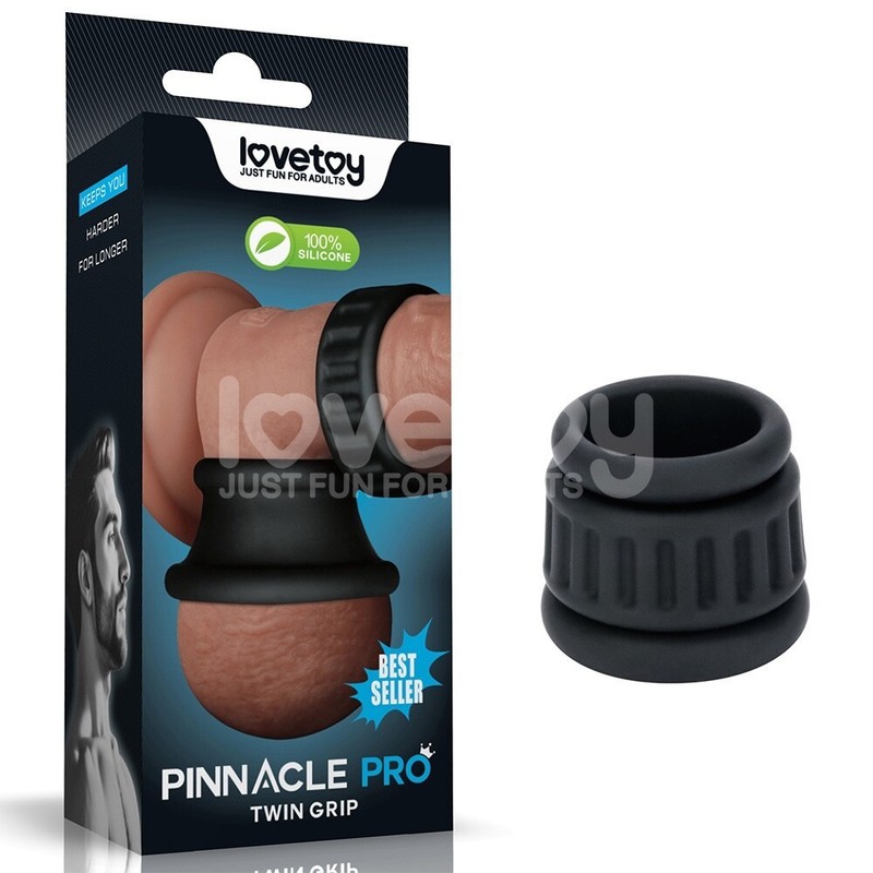 2 Piezas Mellizo Flex Anillo para Pene y Bolas Juguete Sexual para Hombres