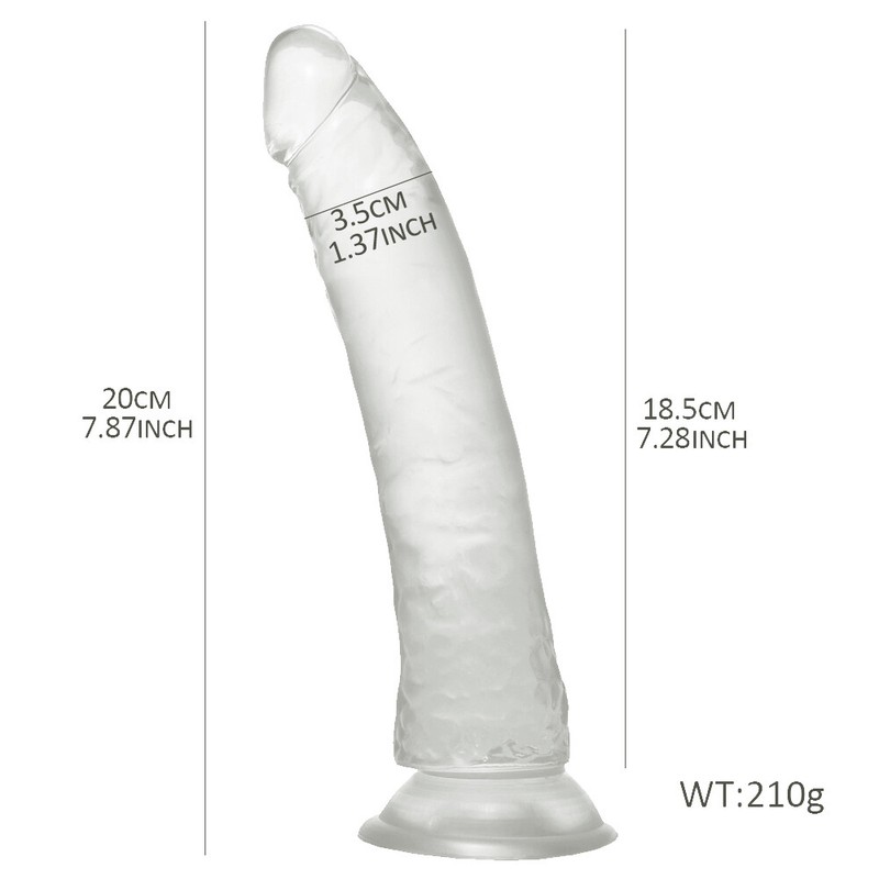 Flexible Realistic Jelly Dildo Suction Cup Penis Clit Massager Anal Plug Sex Toy gallery