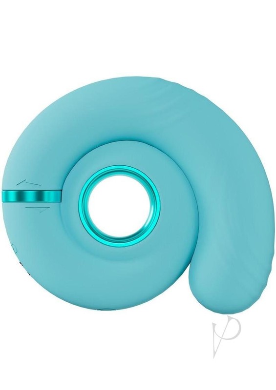 LoveLine Gyre 10 Speed Rechargeable Swirl Vibrator - Blue gallery