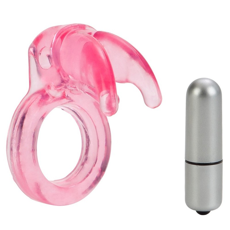 Cal Exotics Triple Clit Flicker Pink - Vibrating Penis Enhancer Cock Ring gallery