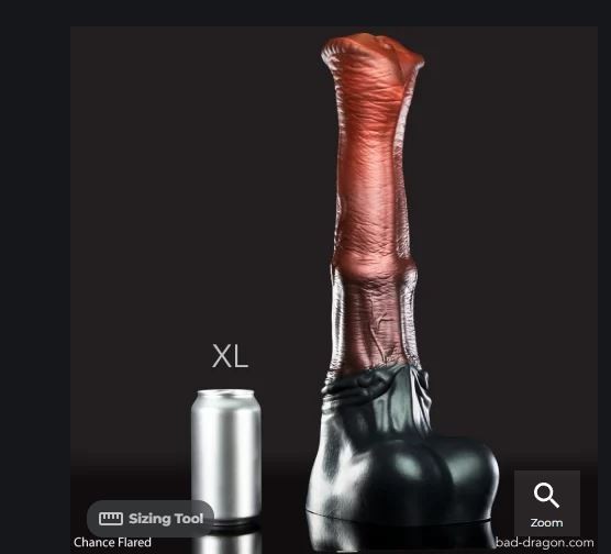 NEW Bad Dragon CHANCE FLARED Fantasy EXTRA LARGE Silicone Dildo UV GLOW Toy gallery