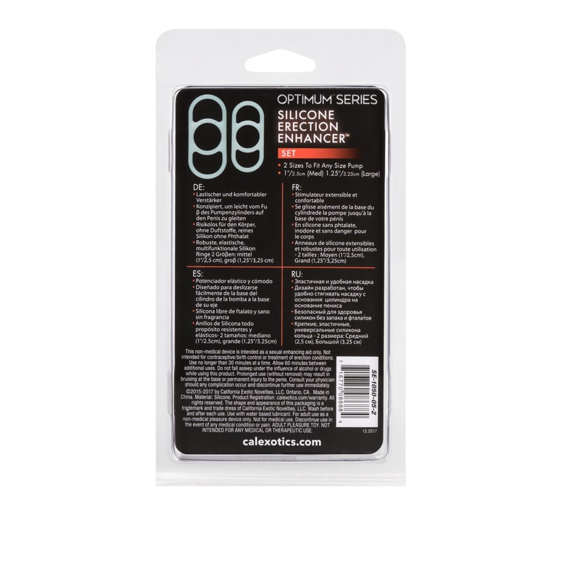 CAL EXOTICS Optimum Series Silicone Erection Enhancer Support Rings WHITE gallery
