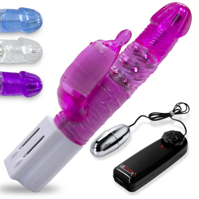 Rabbit Vibrator LeLuv Toadstool Tip Swirling Shaft Quiet and Multispeed Egg