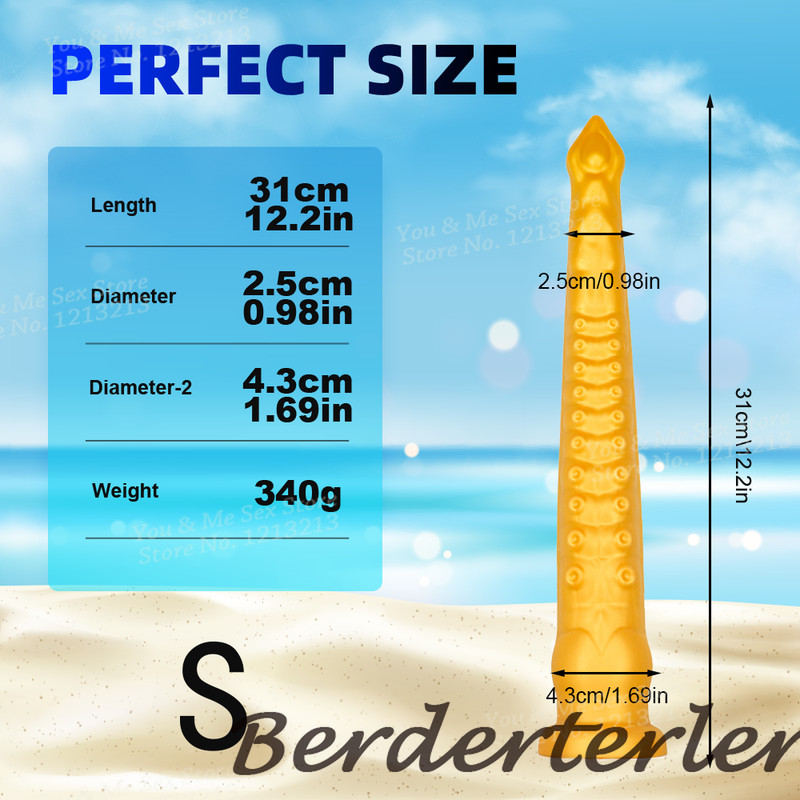 56cm Super Long Soft Tentacles Anal Dildo Huge Butt Plug Anus Dilator Sex Toys gallery