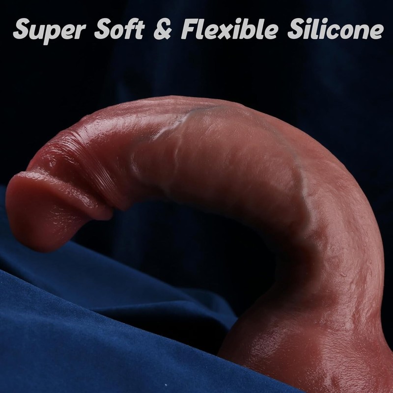 Liquid Silicone Realistic Huge Dildo Cock Suction Cup Women Sex Toys Thick Dong gallery