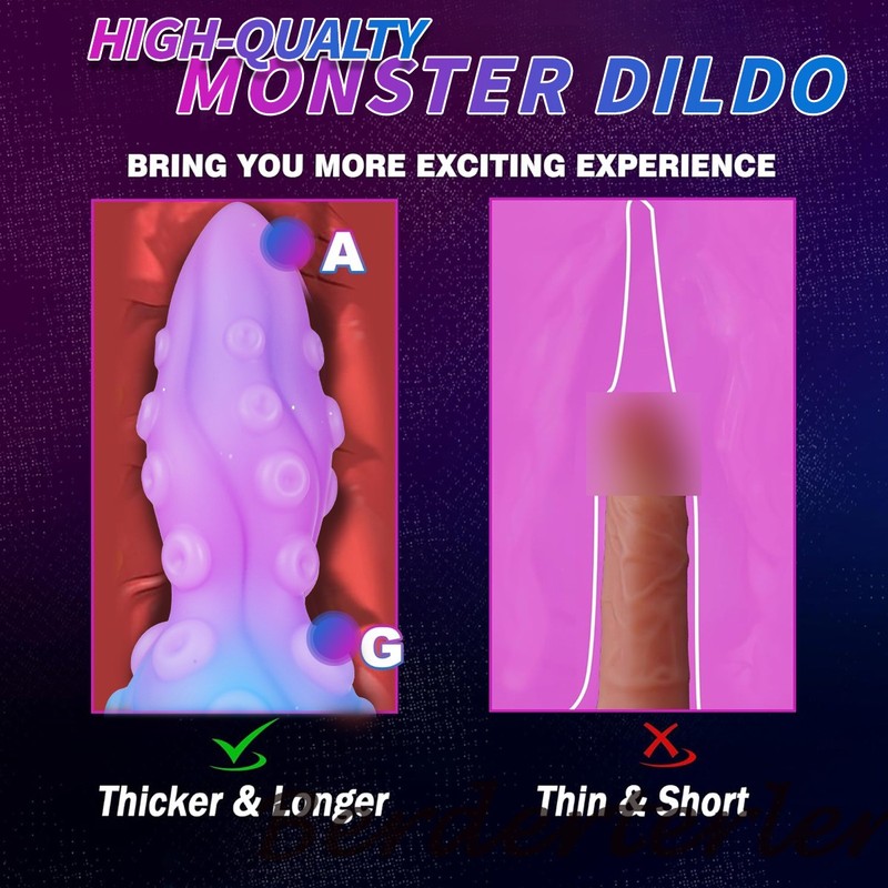 Blue Purple Silicone Dildo Anal Plug Masturbator Butt Plug Female Anal Sex Toys gallery