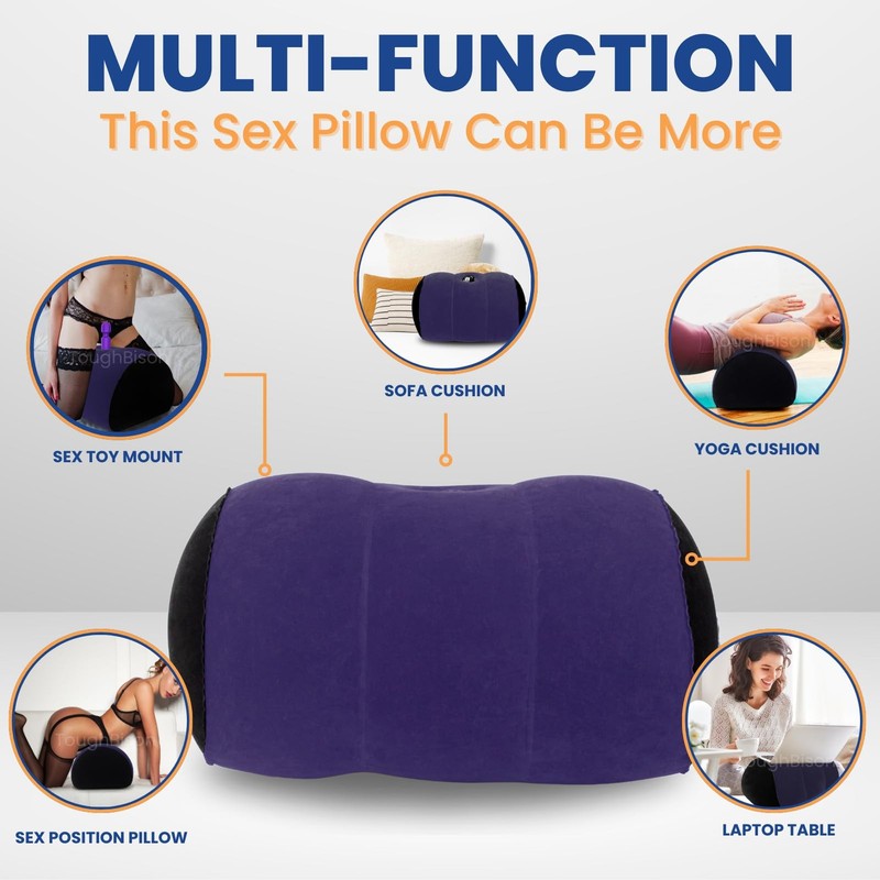 HandsFree Inflatable Sex Pillow with Suction Cup Dildo Mount Sex Toy Holder gallery