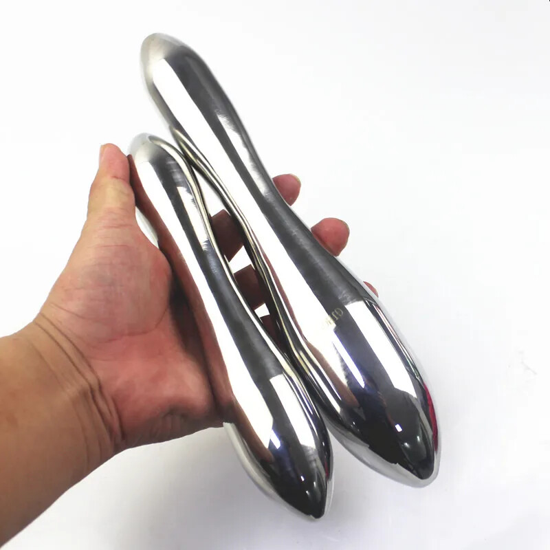 7 Sizes Stainless Steel Anal Plug Double Heads Anus Dilator Butt Plug Anal Dildo gallery
