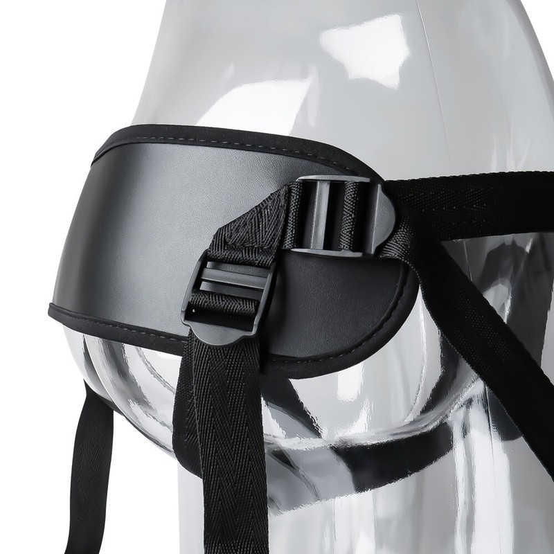 Beginner Black Strap On Harness with 3 Silicone Rings gallery