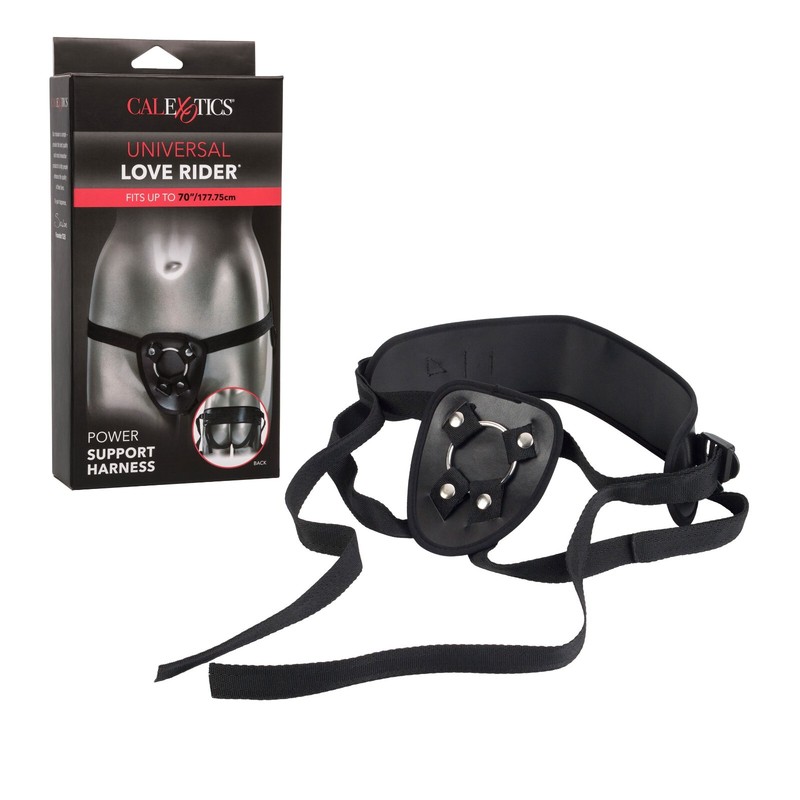 Cal Exotics Universal Love Rider Power Support Harness Black – Strap-On Harness