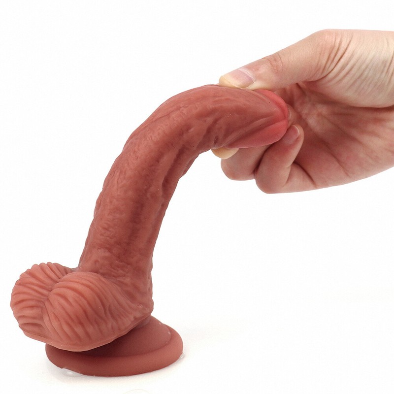 Realistic Penis Dildo Anal 6" Vaginal Sex Toy Mini Cock Shower Sex Toy For-Women gallery