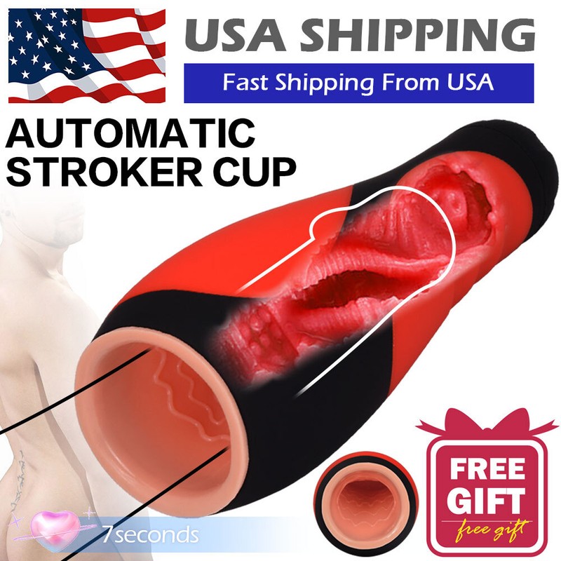 Automatic Handsfree Male Masturbater Cup Stroker-Pocket-Pussy Sex Toys-for-Men