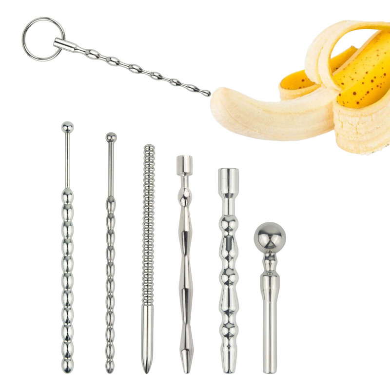 Stainless Steel Bondage Sounds Plug Dilator Penis Stretcher Stretching Enhancer gallery