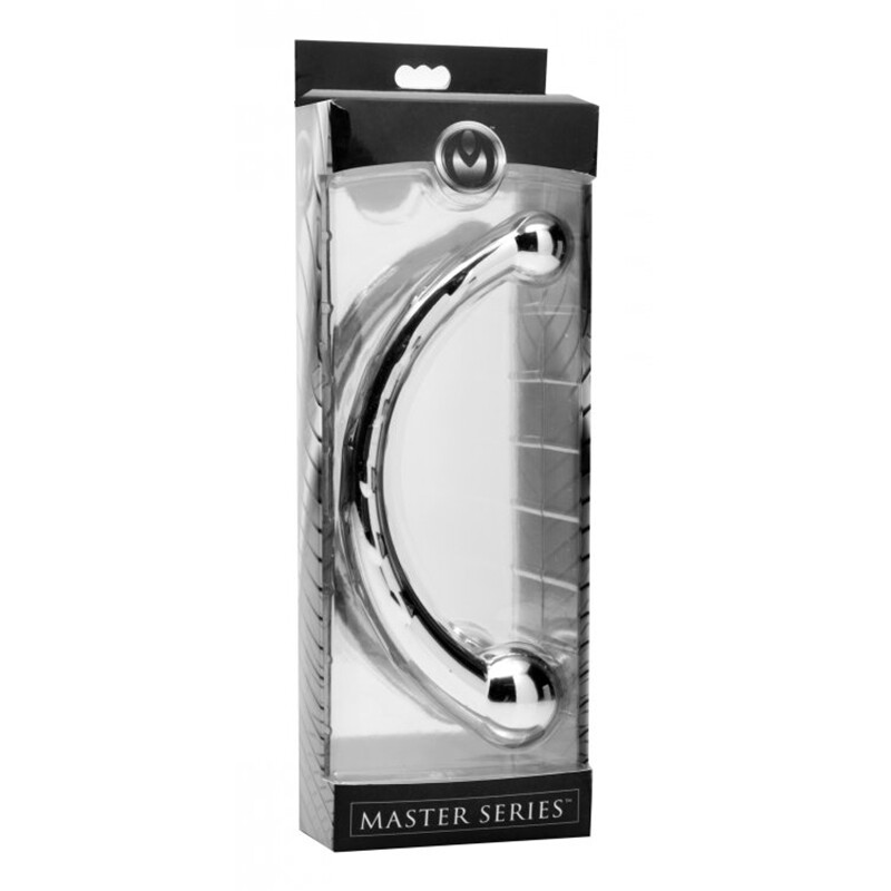 Masters Chrome Crescent Dual Ended 10 inch Metal Dildo Sex Toy gallery