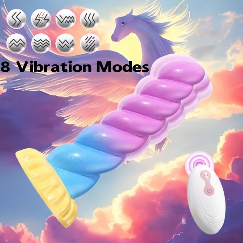Huge Penis Large Thrusting Dildo Vibrator Women G Spot Sex Toy Unicorn Anal Plug