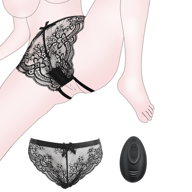 Wearable Panty Vibrator with Remote Control XS–4X 24&Prime;–45&Prime; Waist, Vibrating L…