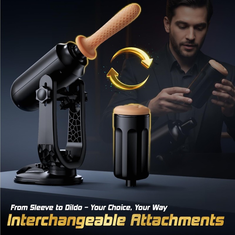HandsFree Male Masturbators Sex Machine, Original 360°Adjustable Suction Moun... gallery