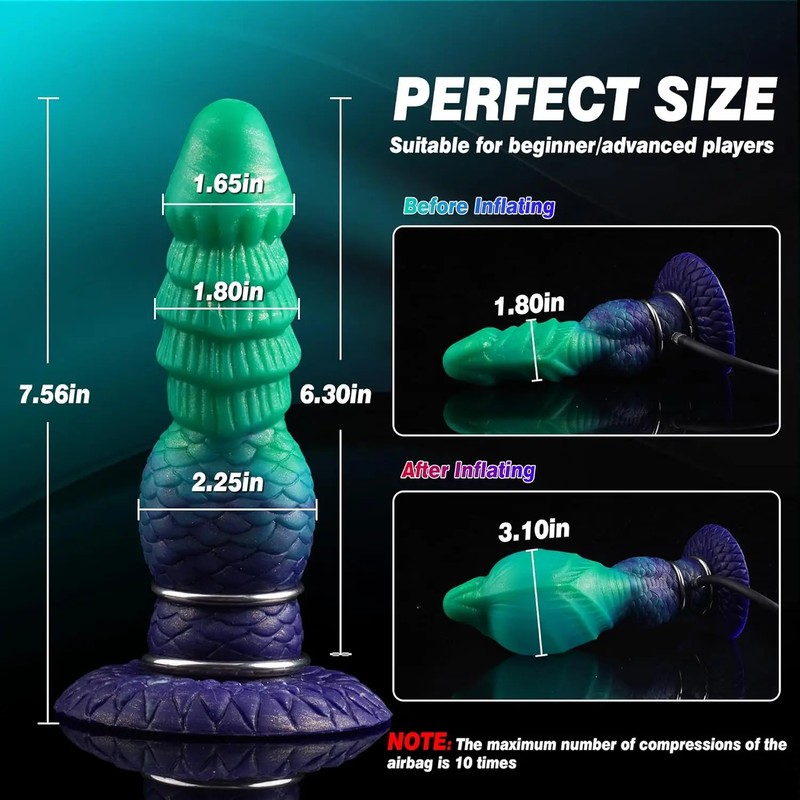 Colorful Squirting Inflatable Anal Plug Dildo Big Penis Adult Sex Toys for Women