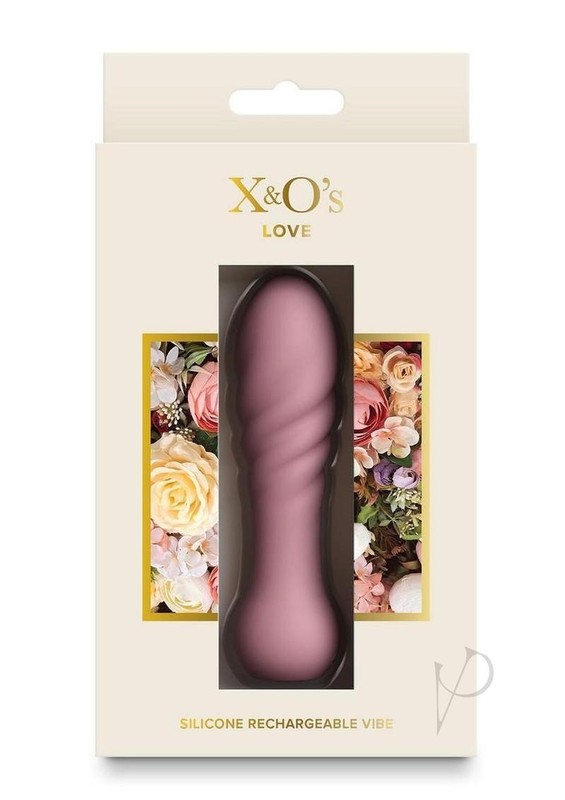 X and O`s Love Rechargeable Silicone Compact Vibrator - Pink