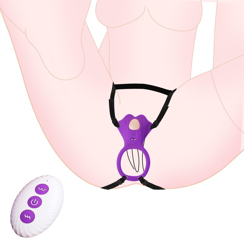 Wearable Vibrator Penis Ring Panties Clit Stimulate Dildo Sex Toys Male Couples