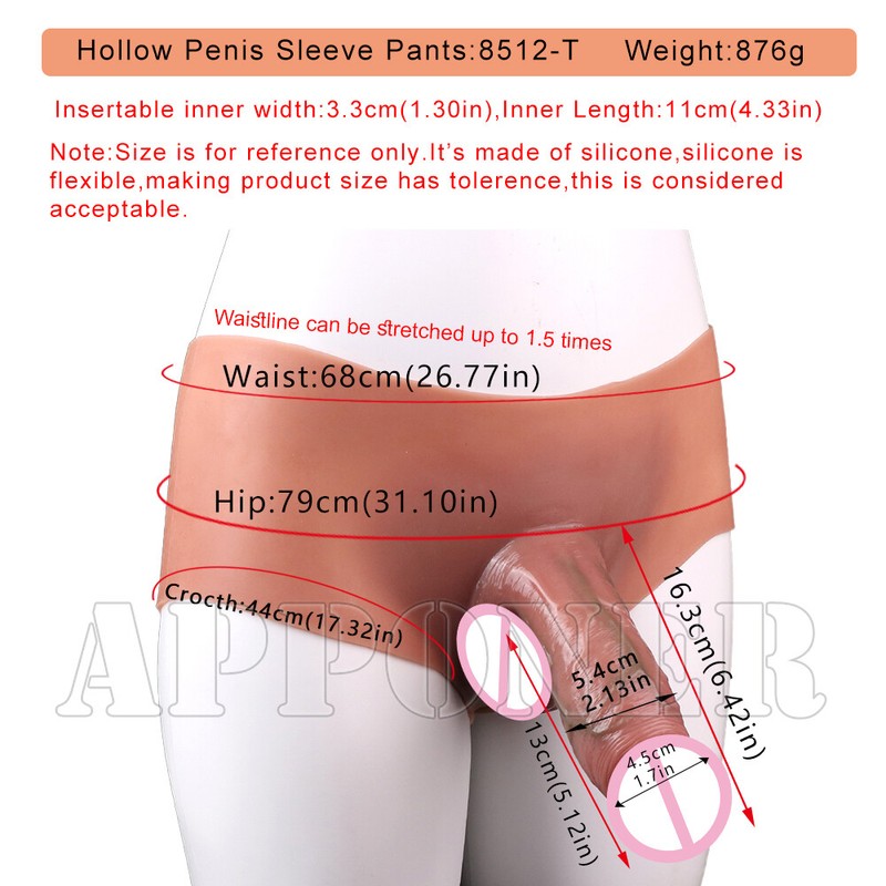 Realistic Hollow Dildos Wear Pants For Strap On Penis Sleeve Real Adult Sex Toys gallery
