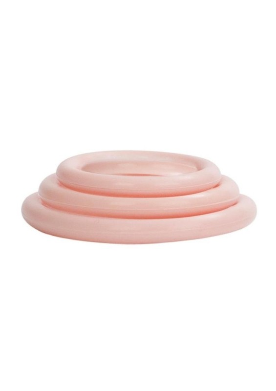 CAL EXOTICS Silicone Support Rings Three (3) Pack Cock Rings Erection Ring IVORY gallery