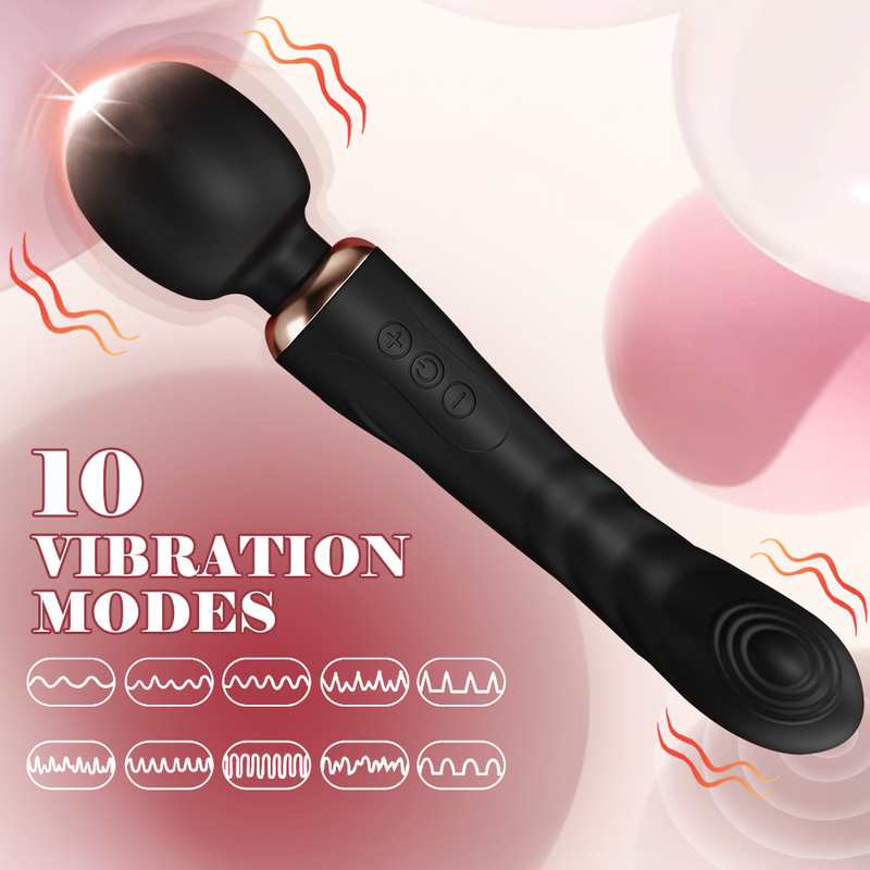 Realistic Double Head G Spot Vibrator Dildo Clit Anal Stimulator Sex Toys Women gallery